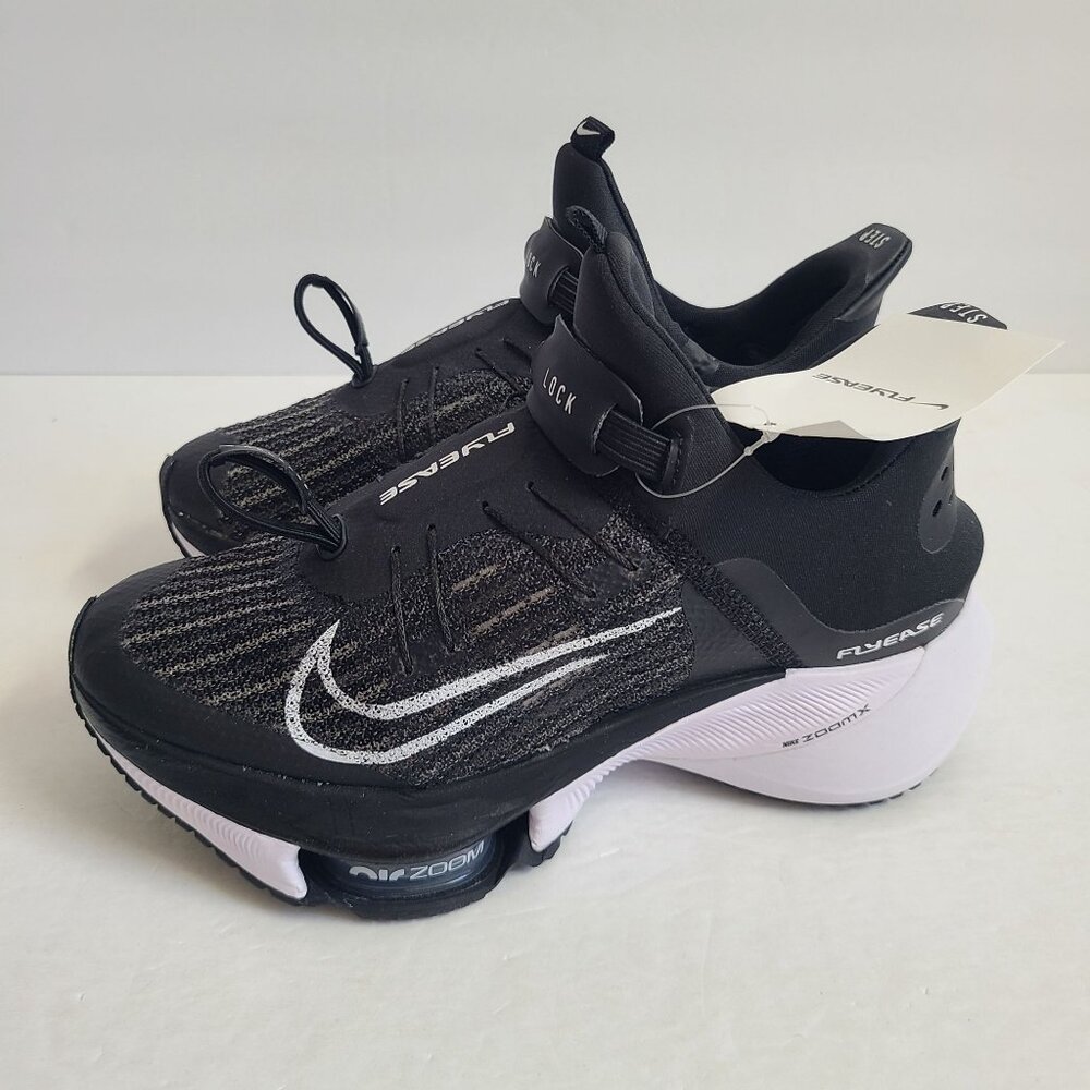 NEW Nike Air Tempo Next% Flyease Shoes CV1889-005 Size 5 Black